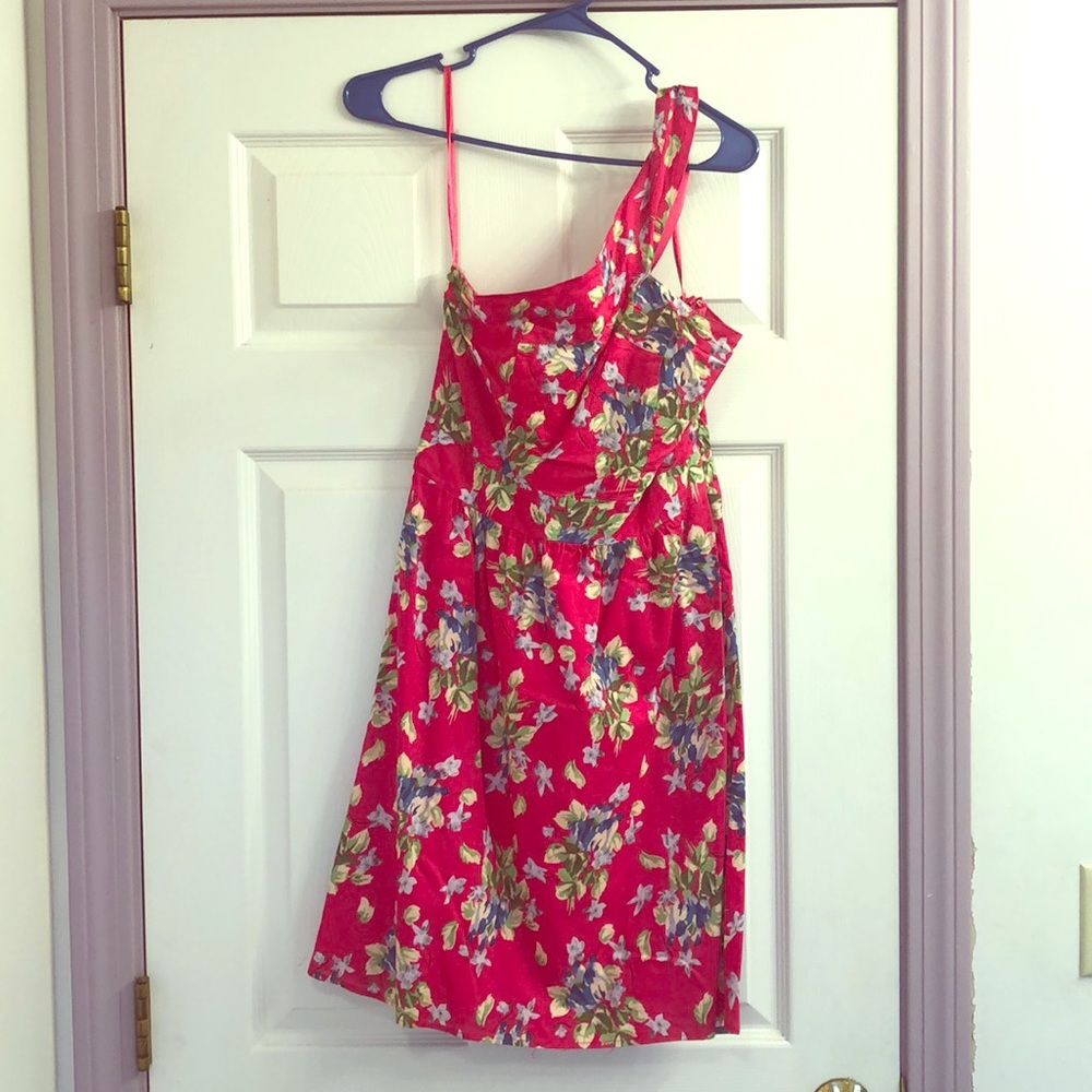 One shoulder summer dress 🌸🌺